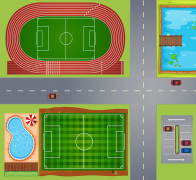 Sport fields and courts