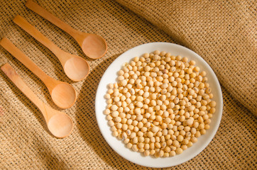 beans in white dish