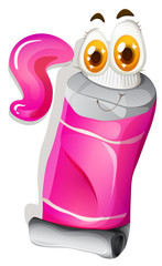 Color in tube with face