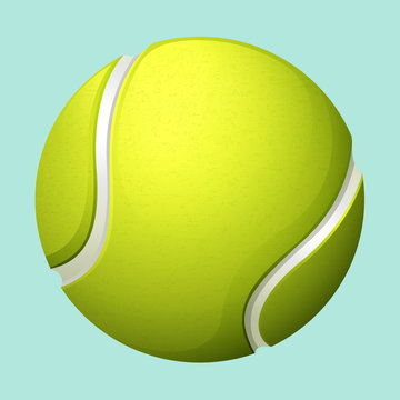 Tennis ball on green