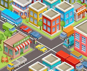 Isometric city.