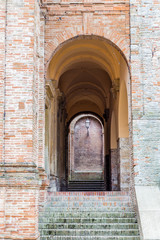 rounded archs of medieval village