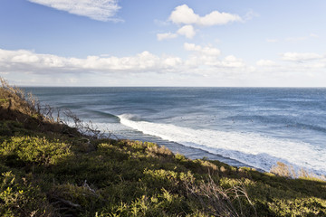 Fototapeta na wymiar Surfers at Bells Beach