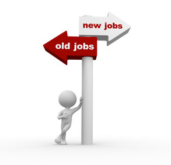 Old jobs or new jobs