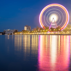 Ferris wheel at night