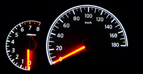 Fototapeta premium speedometer and rpm