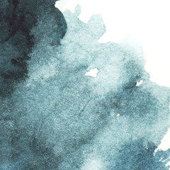 dark blue watercolor abstract background/ spot/ indigo/ vector illustration