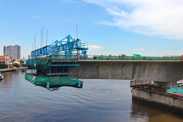 Fototapeta na wymiar Bridge Construction