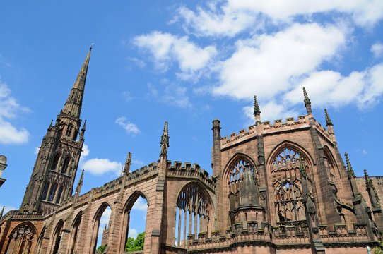 Coventry Cathedral ruin.