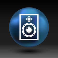 icon audio speaker sound wave vector symbol