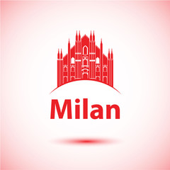 Fototapeta premium Milan Skyline