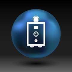 boiler gas icon water symbol household equipment 