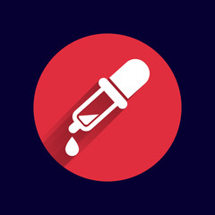 dropper vector icon picker tube chemistry pipet