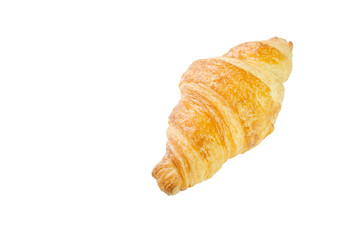 Fresh Butter Croissant on white background
