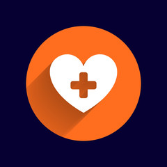 Heart icon medical life illustration health healthcare