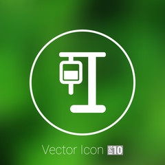 infusion icon illustration medical bag dropper intravenous vein