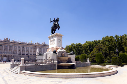     Plaza de Oriente Madrid Denkmal Philip IV 