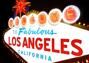 Abwaschbare Fototapete Los Angeles Willkommen in Los Angeles, Kalifornien (USA)