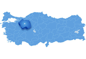 Map of Turkey,  Eskisehir