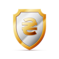 shield with Hryvnia sign