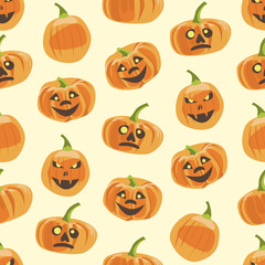 Seamless colorful background made of pumpkin