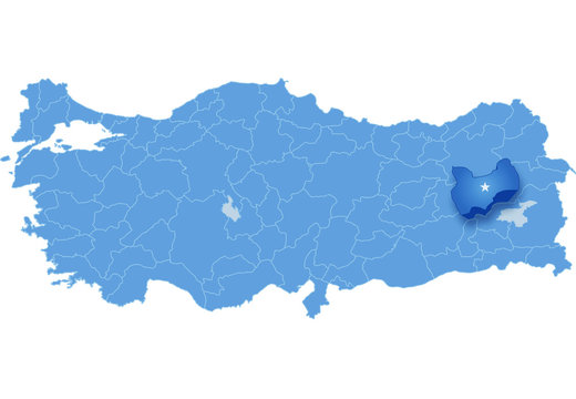 Map of Turkey, Mus