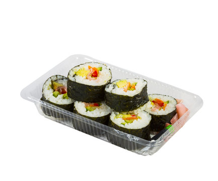 Sushi In Takeaway Box