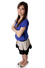 Asian woman stand and pose