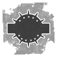 Vintage grunge vector badge