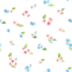 Watercolor floral pattern