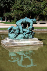 .Statue in Rodin Museum in Paris