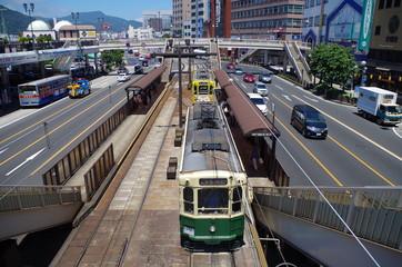 長崎駅前　路面電車乗り場 © ほじん