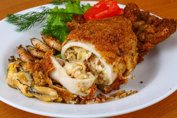 Stuffed squid