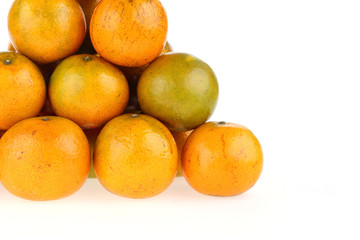 oranges fruit tropical isolated on white background