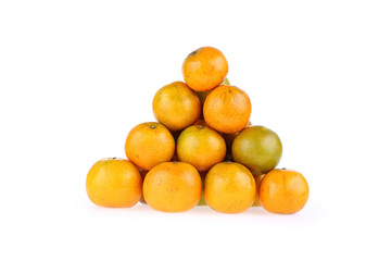 oranges fruit tropical isolated on white background