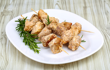 Chicken skewers