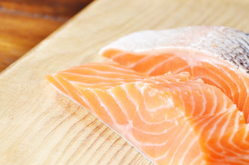 Raw salmon