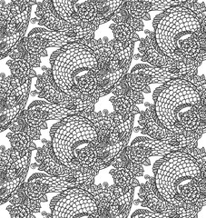 Seamless chinese dragon texture