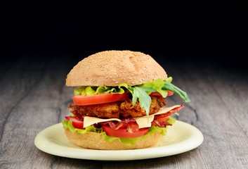 Homemade tasty sandwich