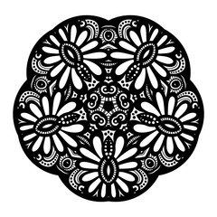 Vector Beautiful Deco Black Star