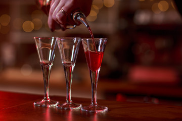 Soft drink being poured