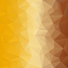 Obraz premium vector polygonal background honey, yellow, brown