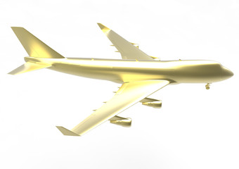 Airplane in the sky - Passenger Airliner / aircraft