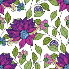 Vector Seamless Floral Pattern