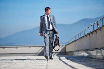 senior  businessman outdoors