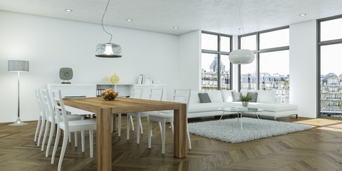 helle moderne Wohnung