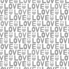 Seamless pattern love & smile ラブスマイルのパターン