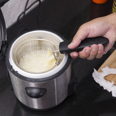 French fried in hot vegetable oil