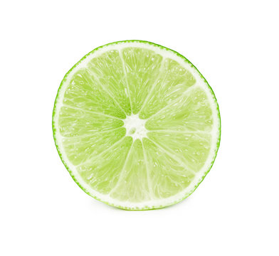 Fresh lime in a cut