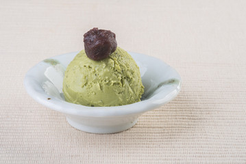 ice cream. Ice Cream Scoop on a background